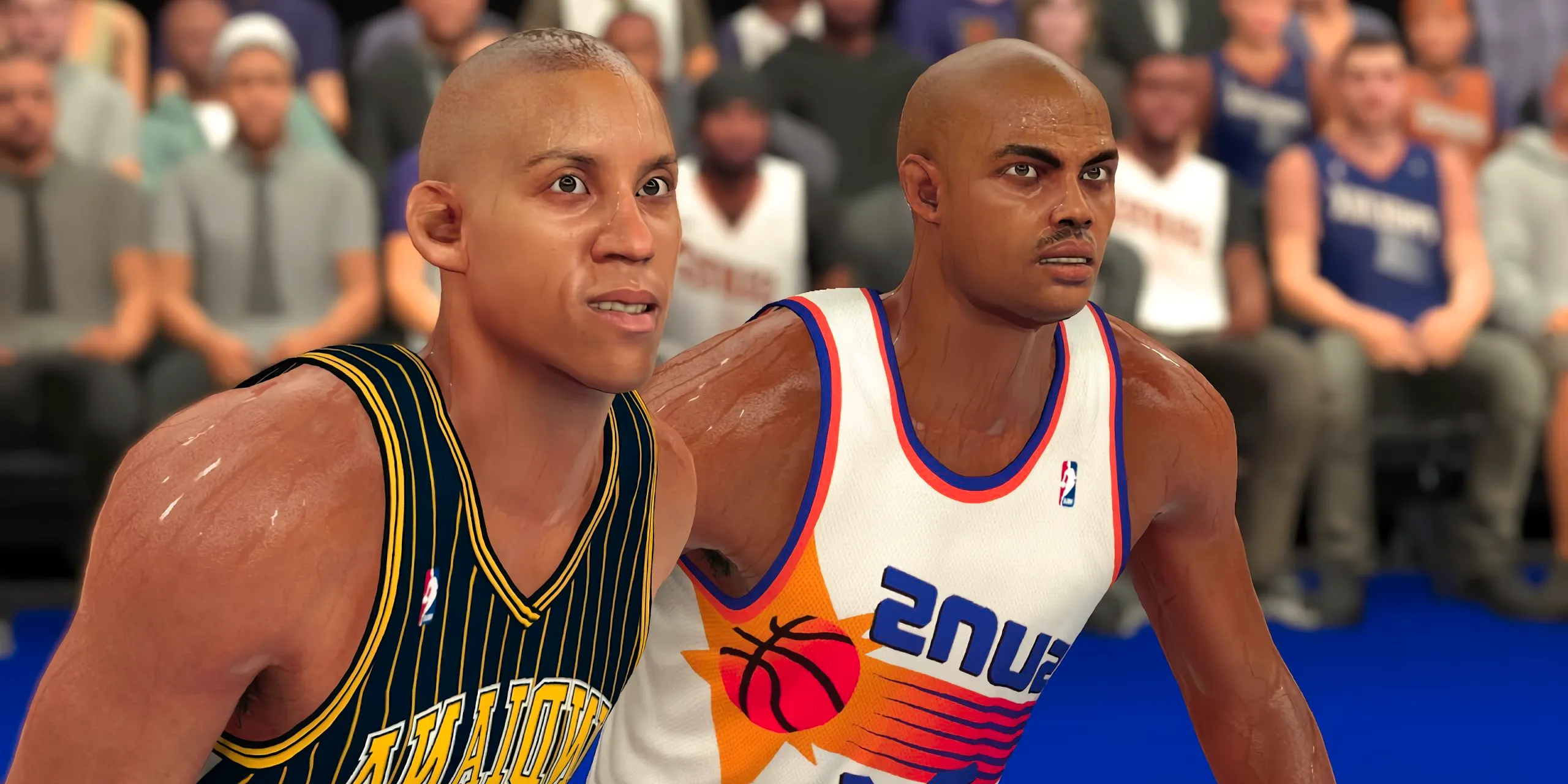 Charles Barkley and Reggie Miller in NBA 2K23. Image