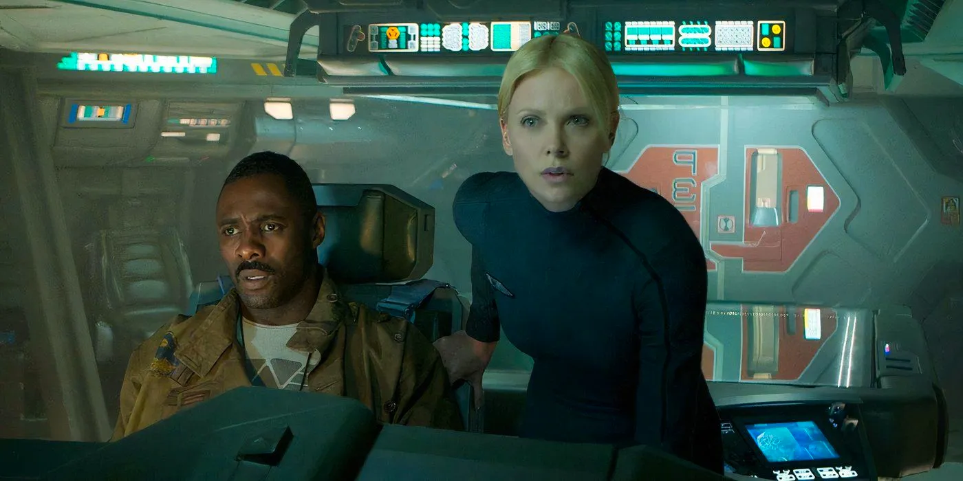 Charlize Theron and Idris Elba in Prometheus Image