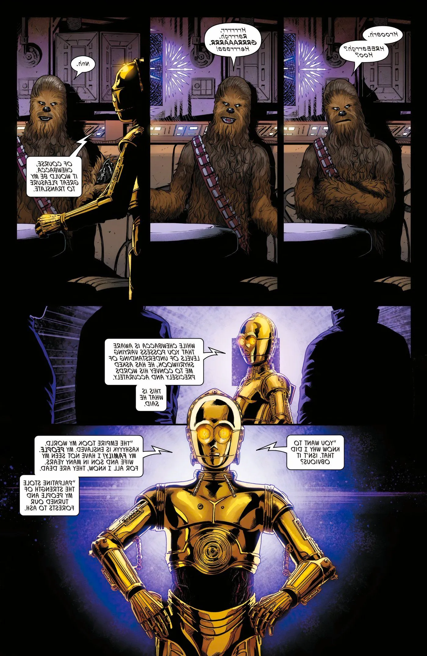 Chewbacca Defends Himself in Star Wars #50 Image