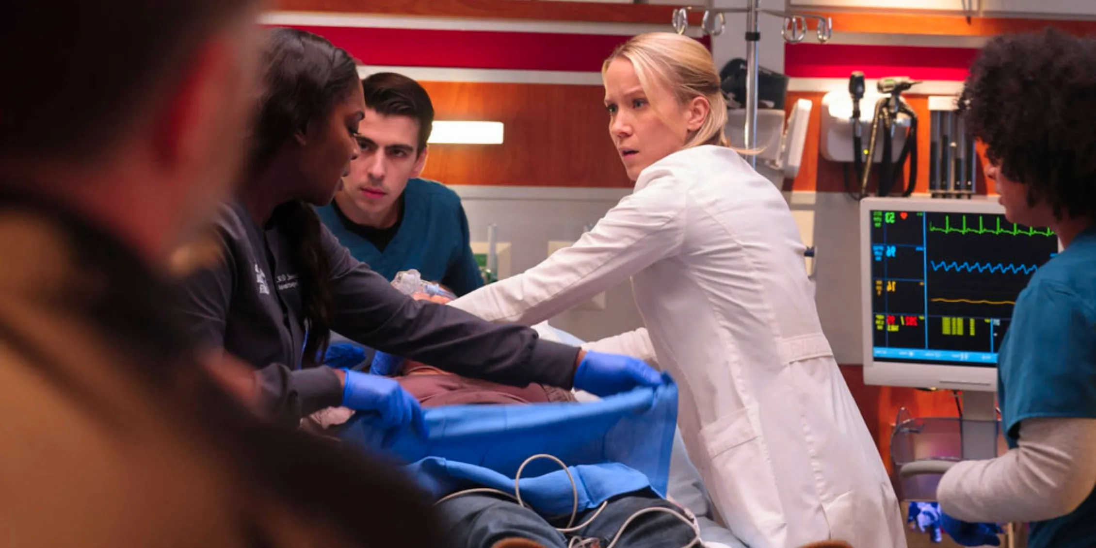 Chicago Med Hannah continues resuscitating a patient who is already gone Image