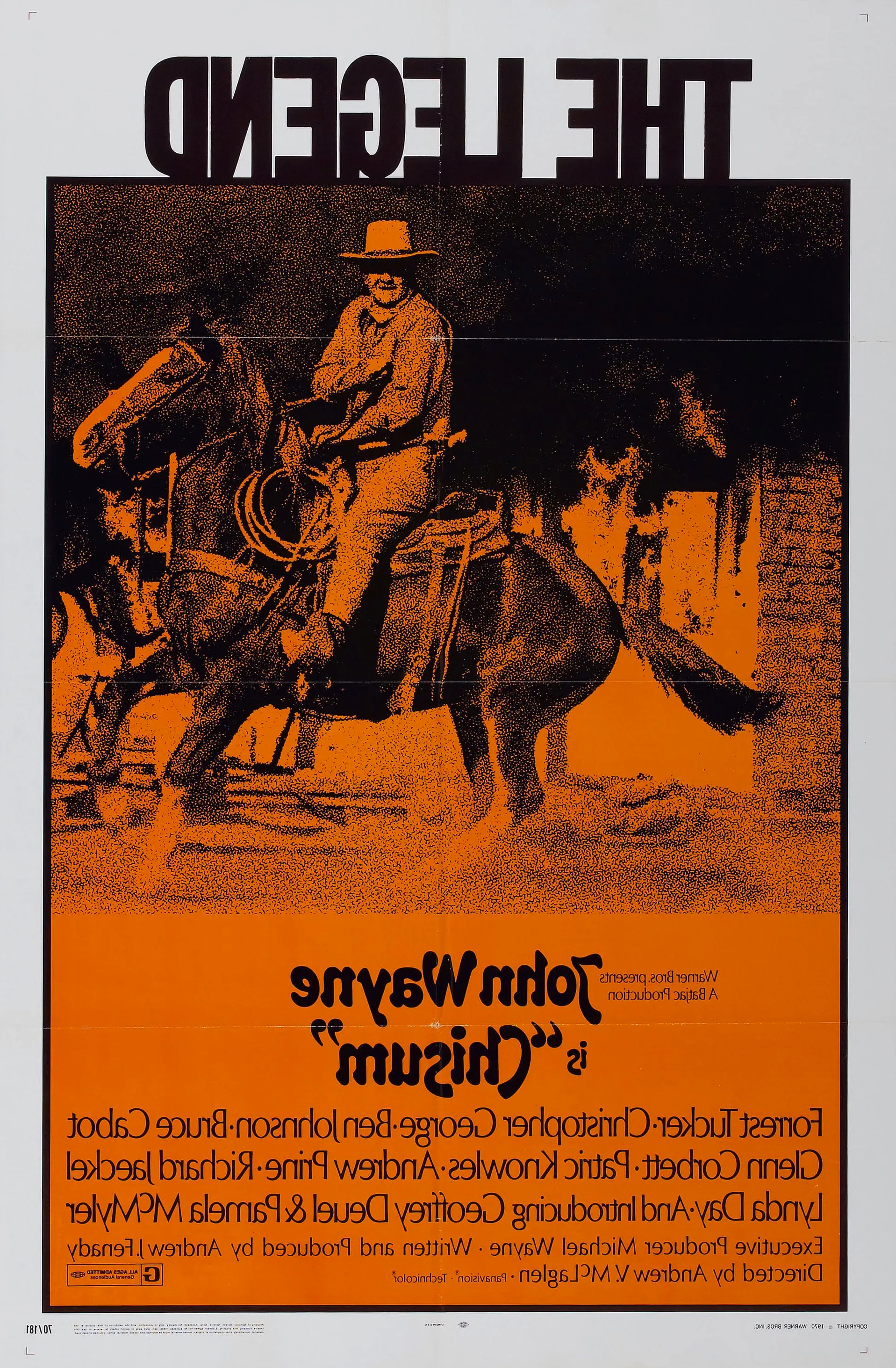 Chisum 1970 Film Poster Image