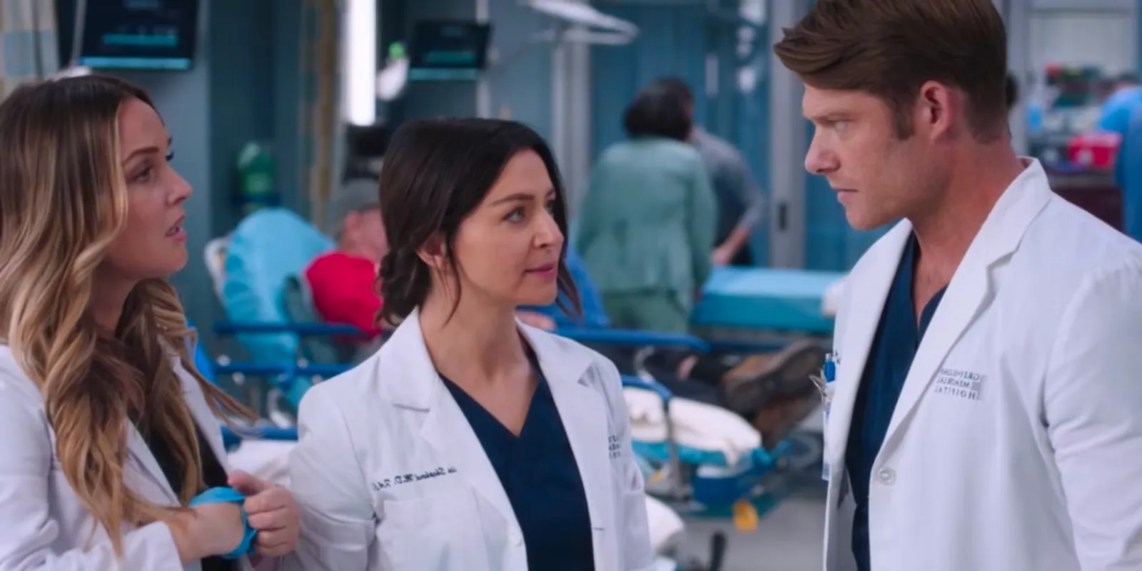 Chris Carmack As Link, Caterina Scorsone As Amelia Shepherd & Camilla Luddington As Jo Wilson In Grey's Anatomy.jpg Image