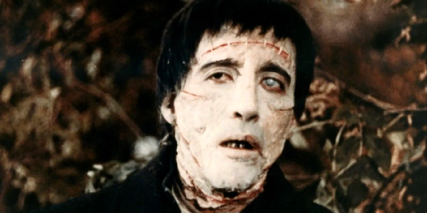 Christopher Lee as Frankenstein's Monster emerging from the woods in Hammer's The Curse of Frankenstein Image