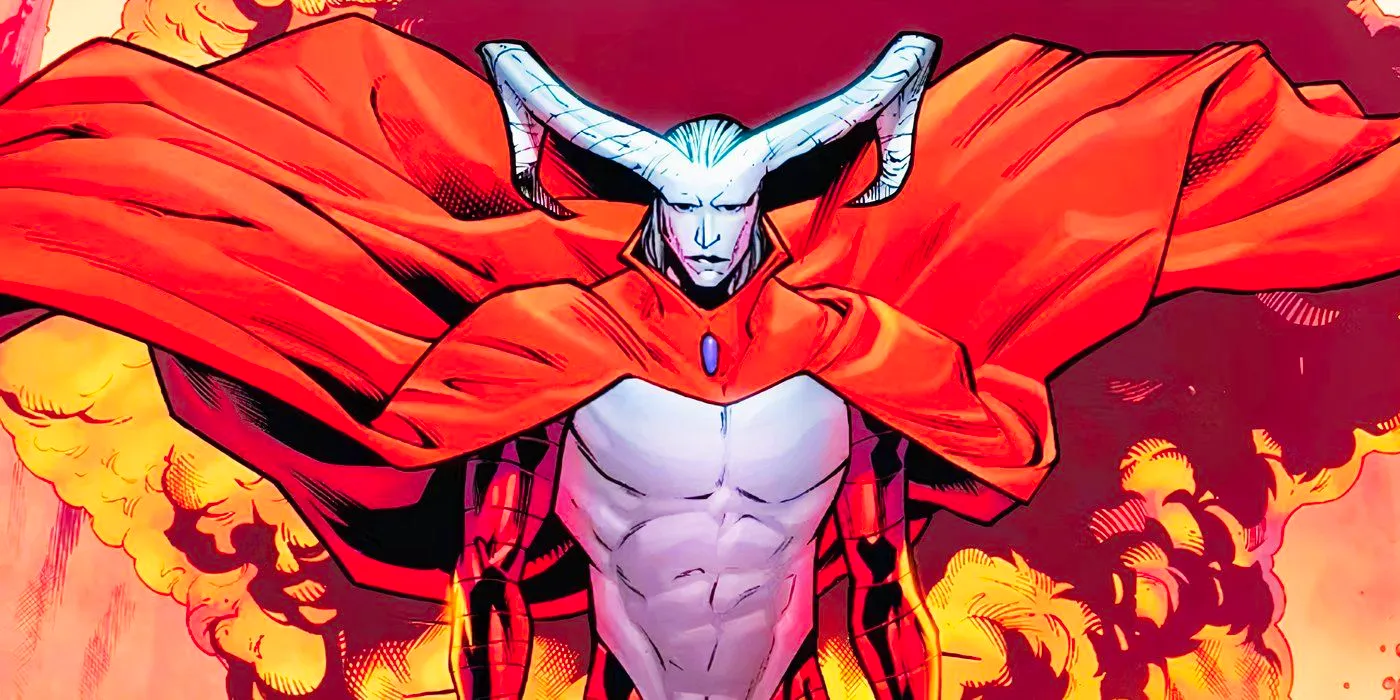 Chthon with giant horns in Marvel Comics Image