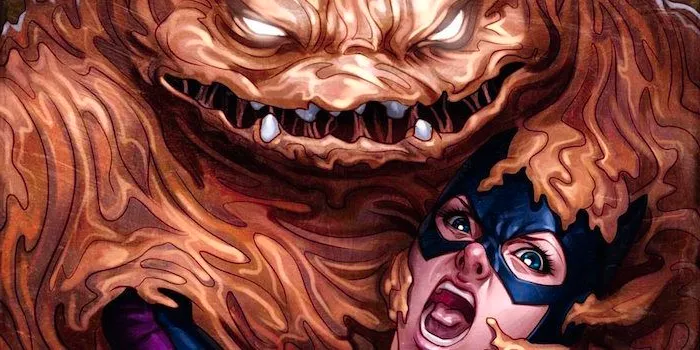 Clayface attacking Batgirl in DC comics Image