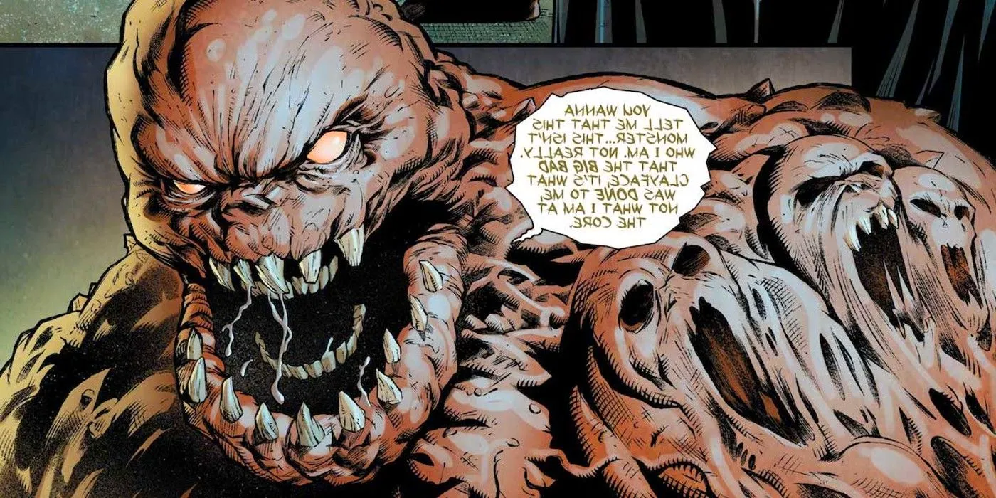 Clayface speaking about being a monster Image