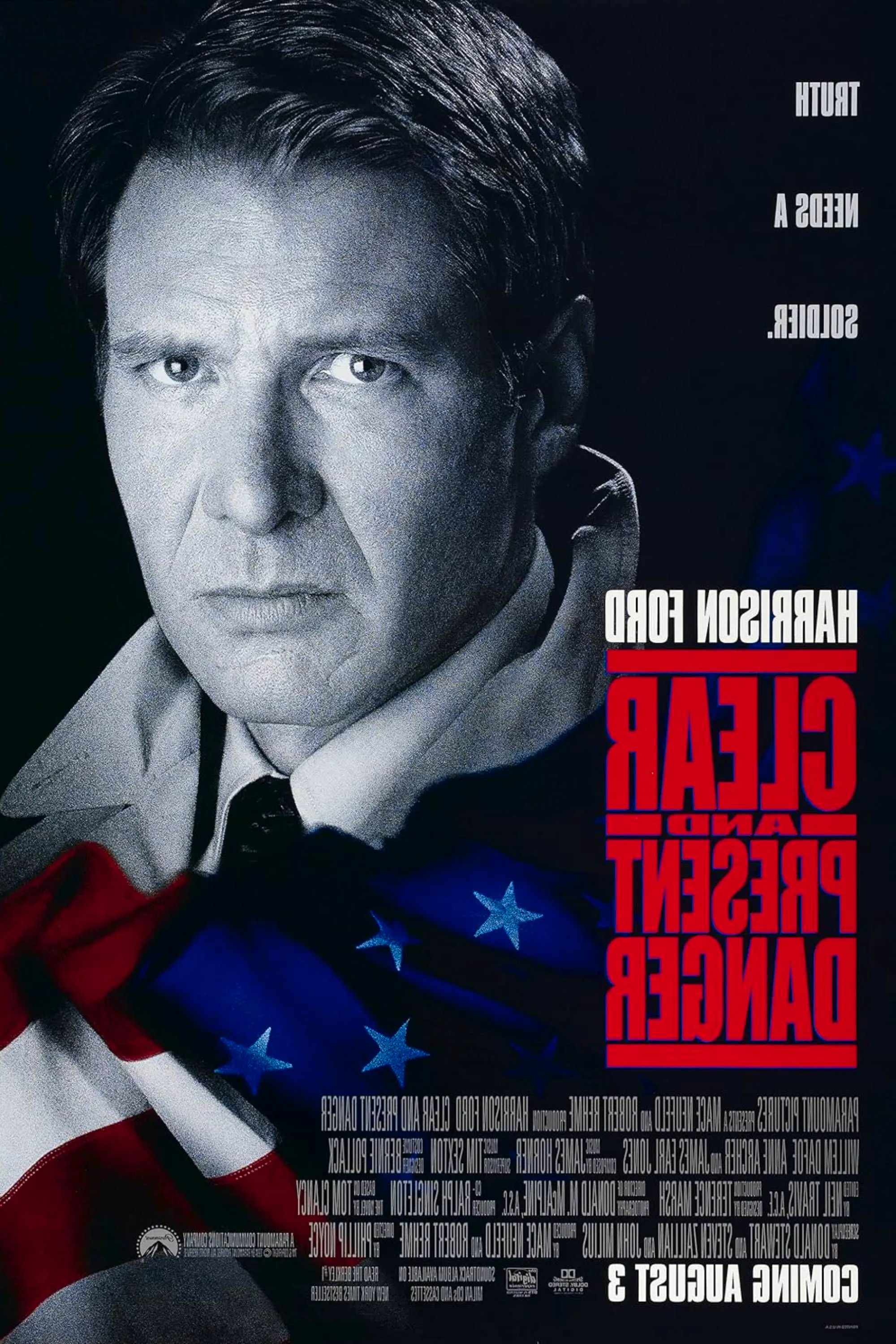 Clear And Present Danger (1994) - Poster - Harrison Ford Image