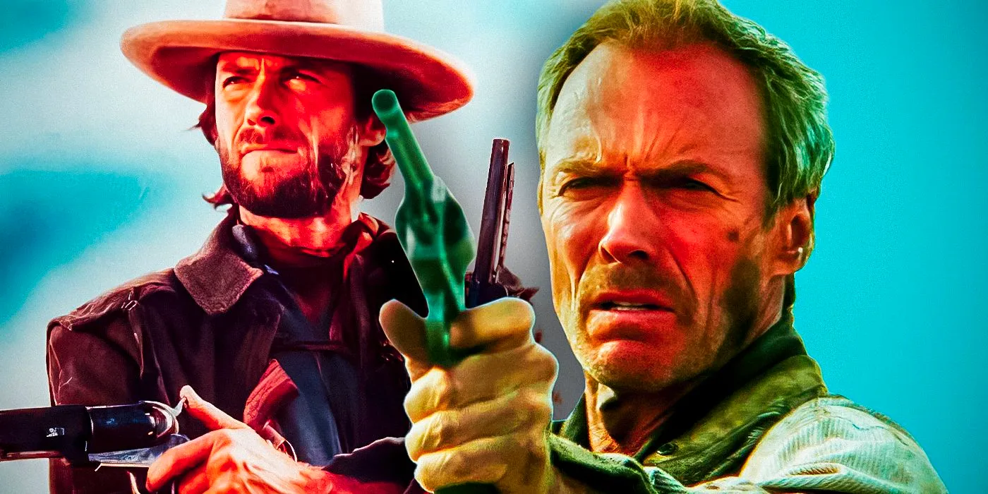 (Clint-Eastwood-holding-guns-in-The-Outlaw-Josey-Wales-and-Unforgiven) Image