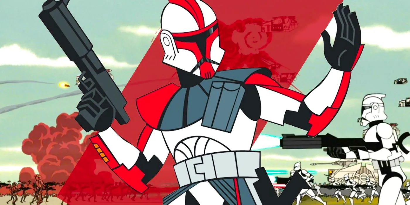 Clone Wars Captain Fordo ARC Trooper and Clone Wars Micro Series Background Image