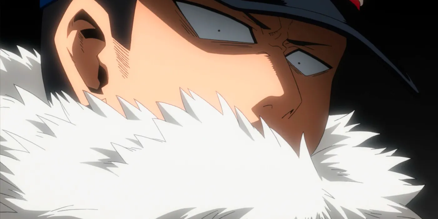 Close up of Inasa Yorashi looking tense. Image