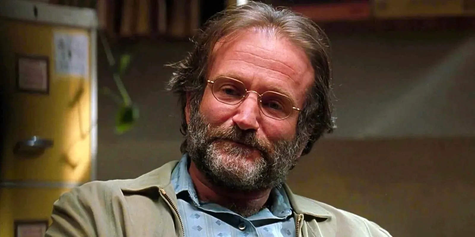 Close up of Robin Williams in Good Will Hunting Image