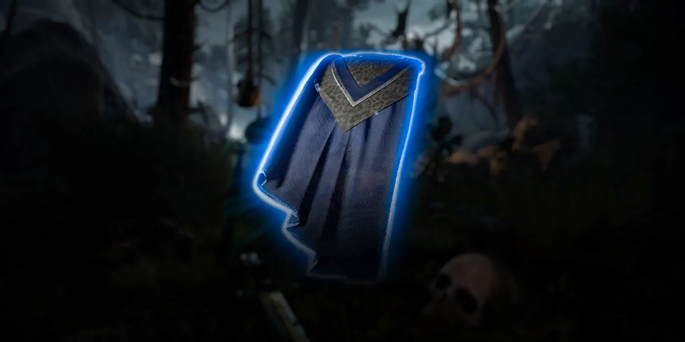 Close up of the Cloak of Displacement in Baldur's Gate 3. Image