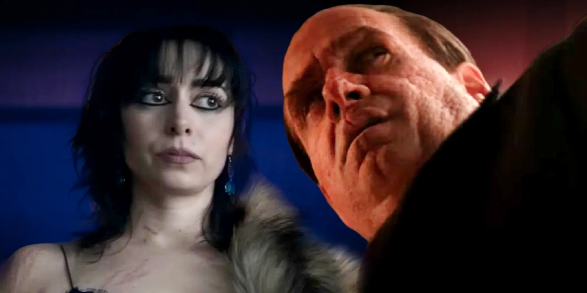 Colin Farrell's Oswald Cobblepot and Cristin Milioti's Sofia Falcone in The Penguin teaser trailers Image