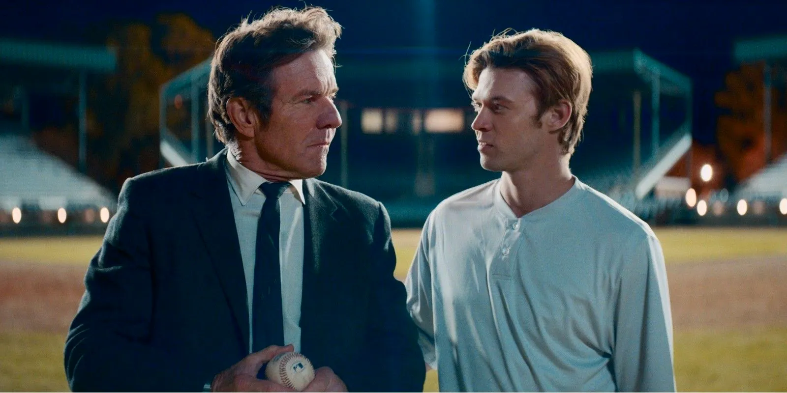 Colin Ford and Dennis Quaid in The Hill Image