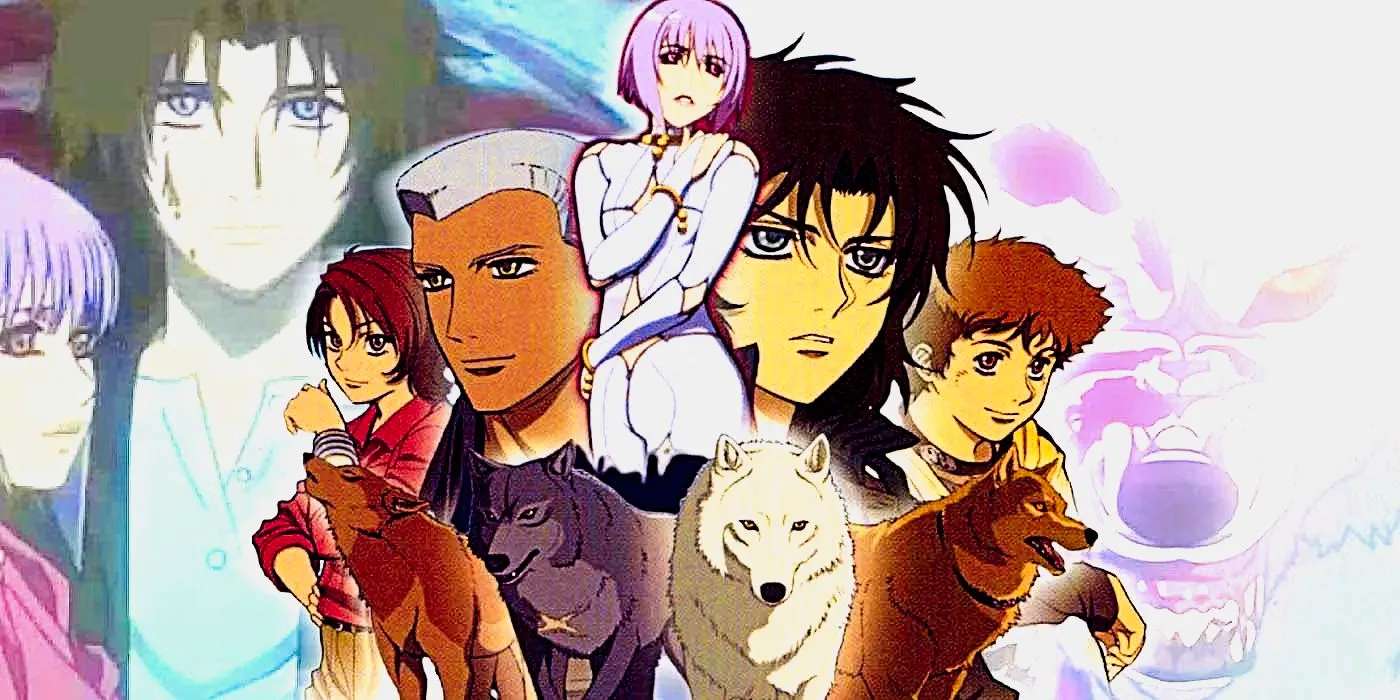 Collage including all the main characters from Wolf's Rain Image