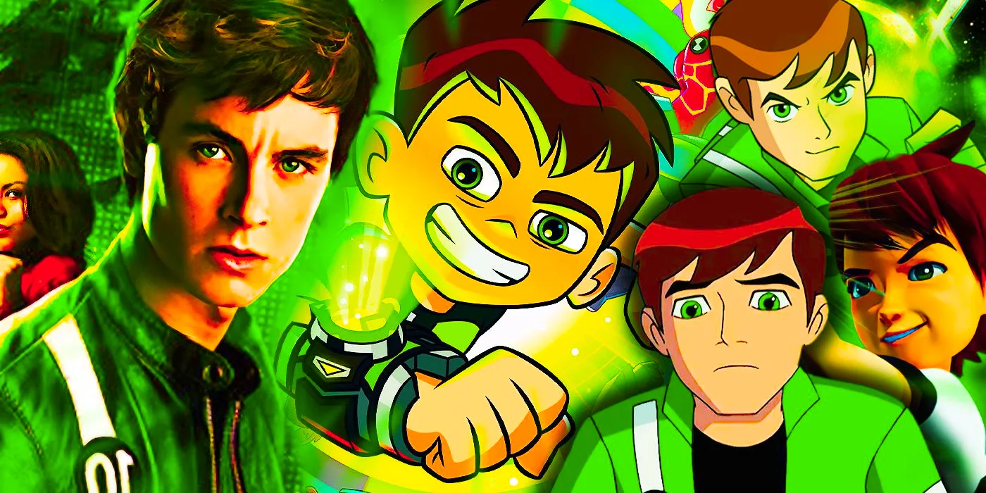 Collage of all the Ben 10 shows. Image