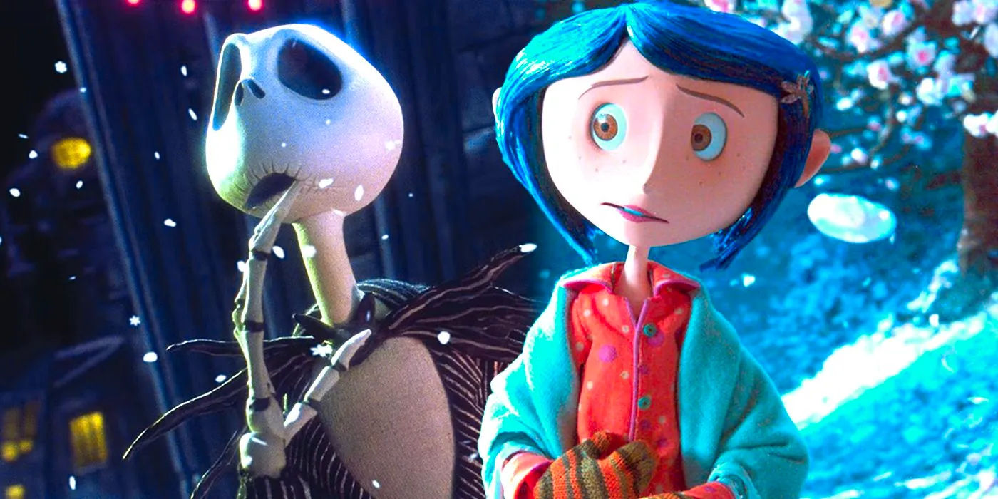 Collage of Coraline and Jack Skellington Image