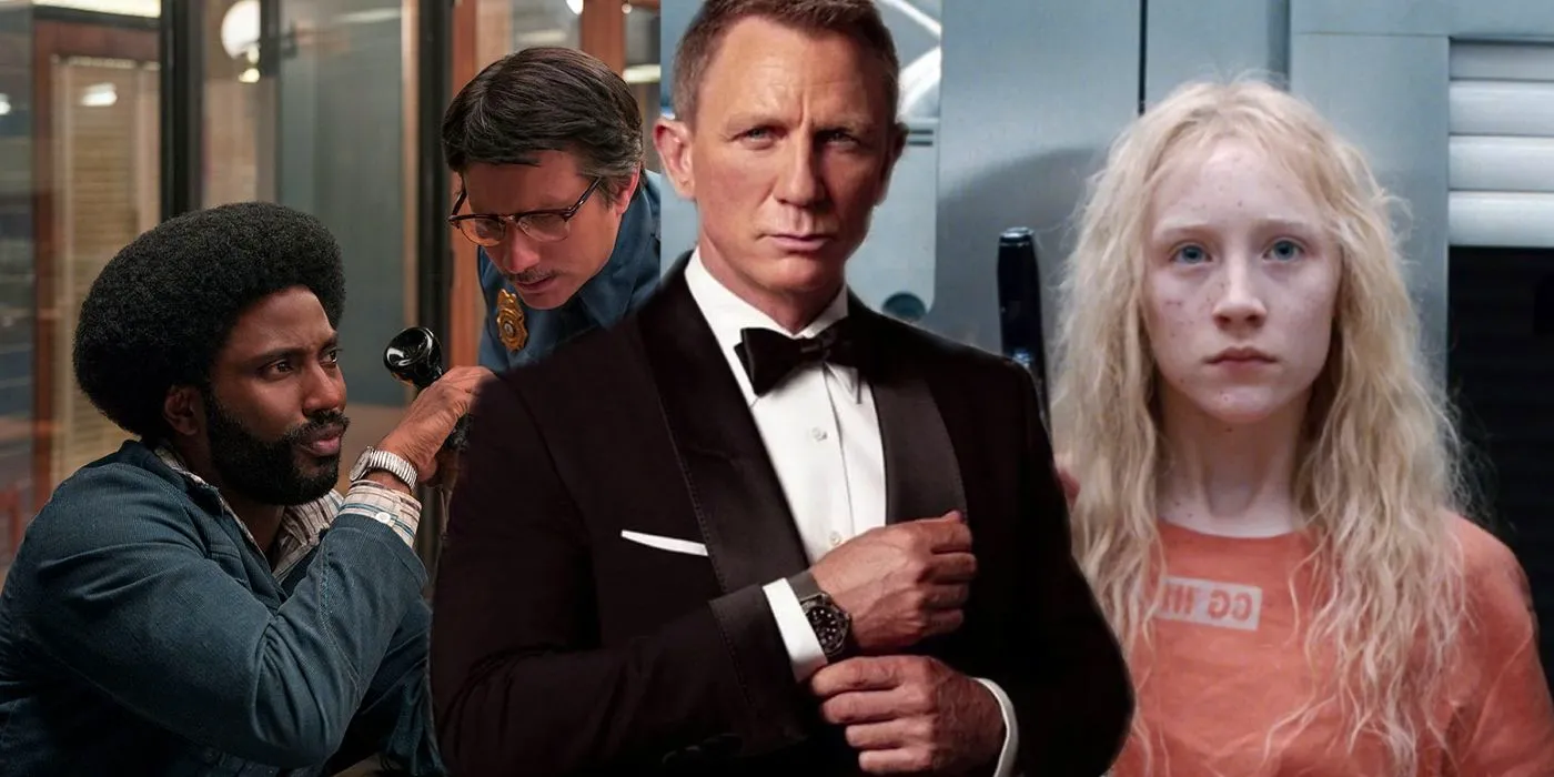 Collage of Hanna, Casino Royale, and BlackKklansmen. Image