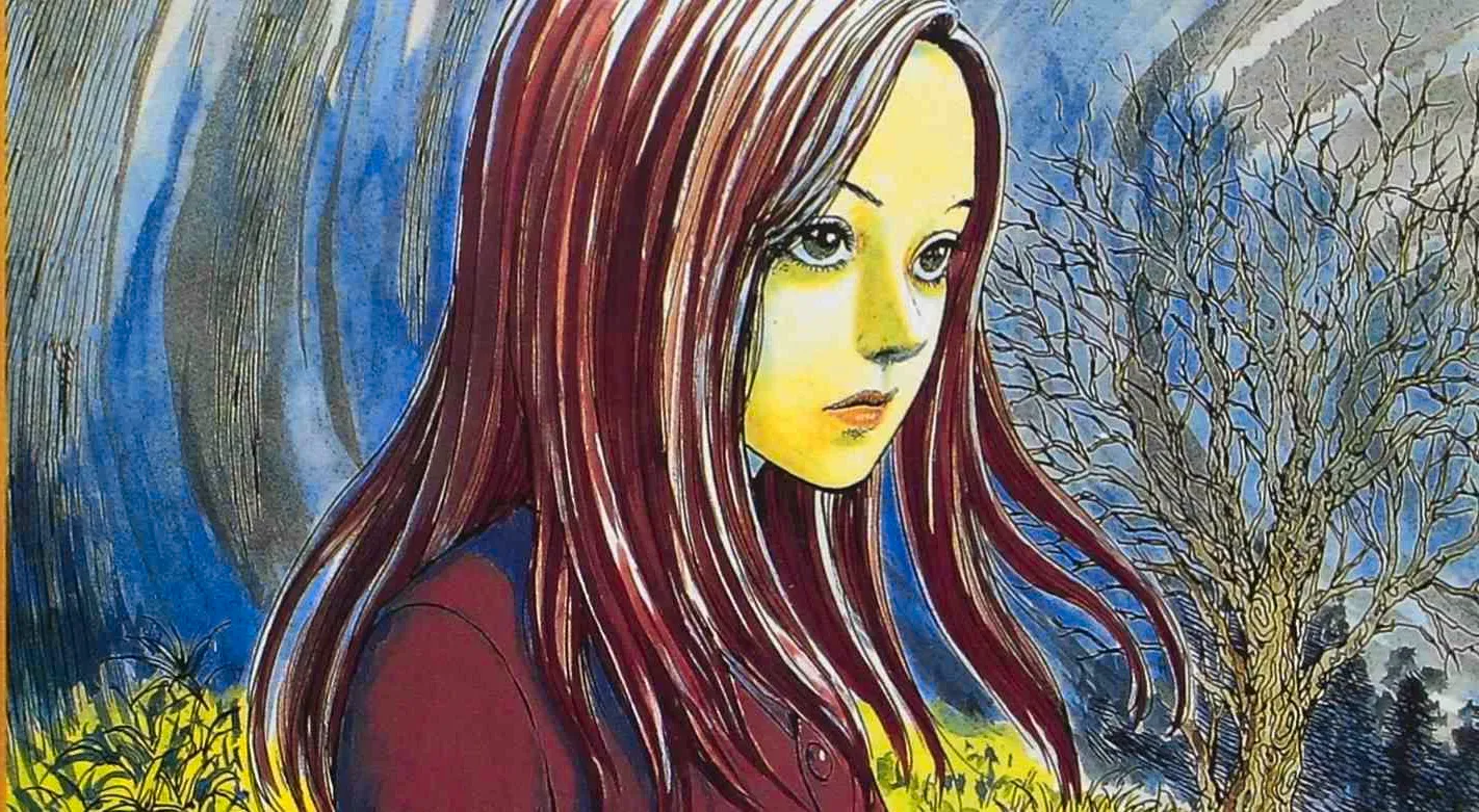 Colored cover of Junji Ito's Uzumaki volume 1 Image