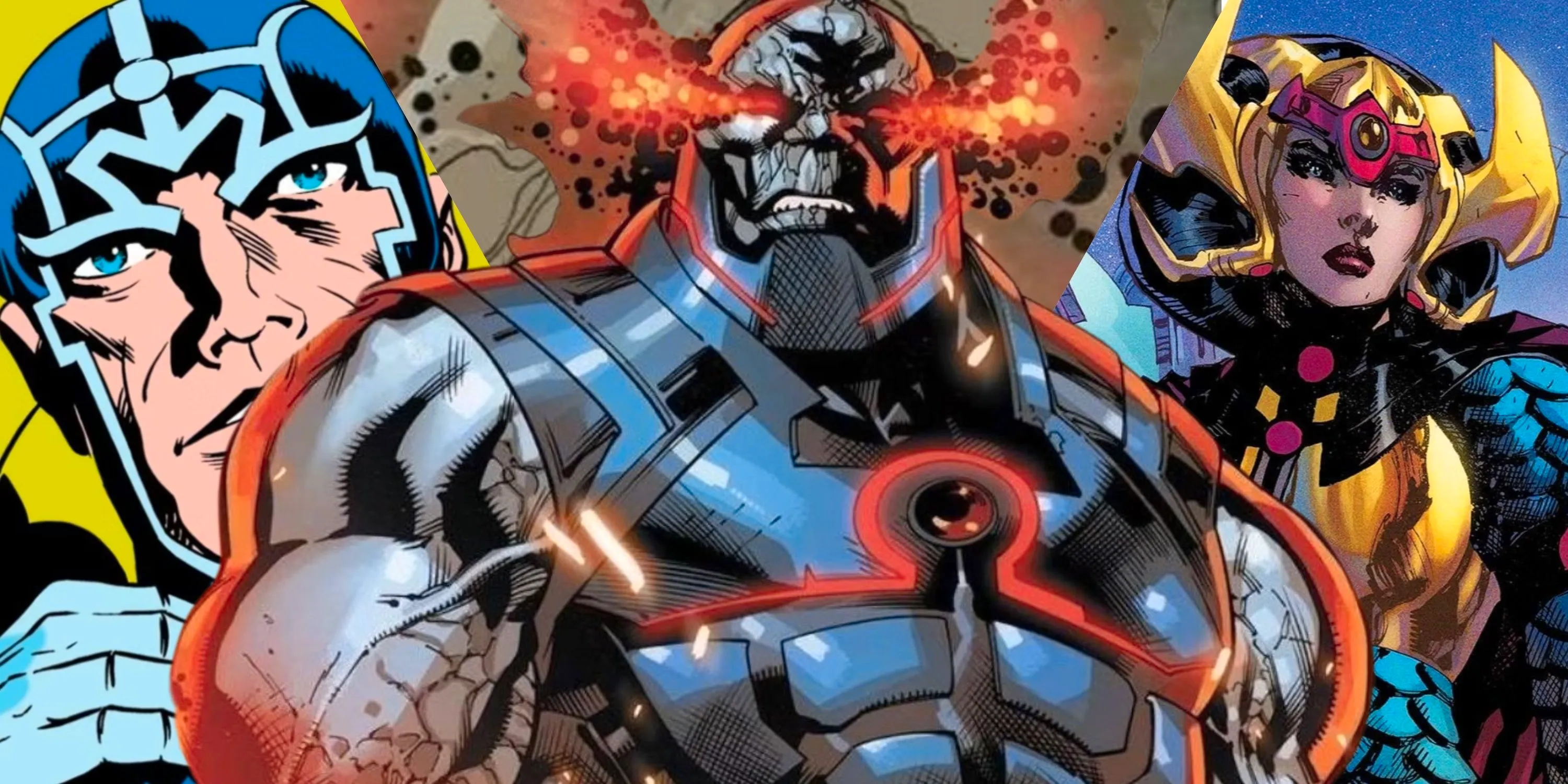 Composite image Big Barda, Darkseid and Metron Image