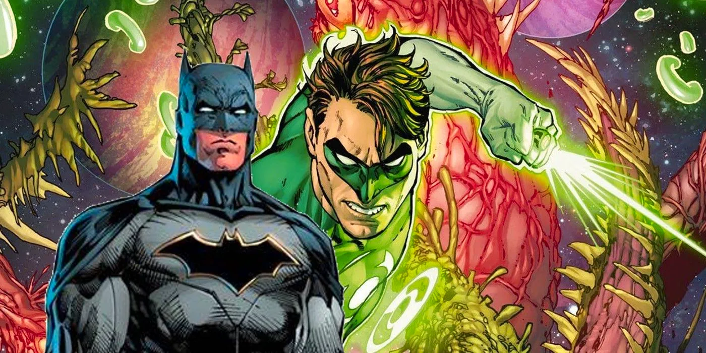 composite image of green lantern and batman Image