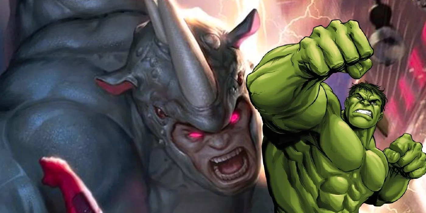 Composite image of Marvel's Rhino and Hulk Image