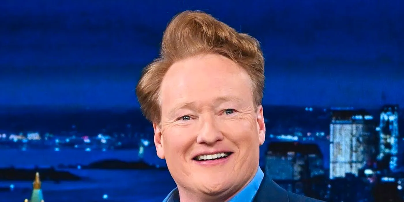 Conan O'Brien smiling as a guest on The Tonight Show Image