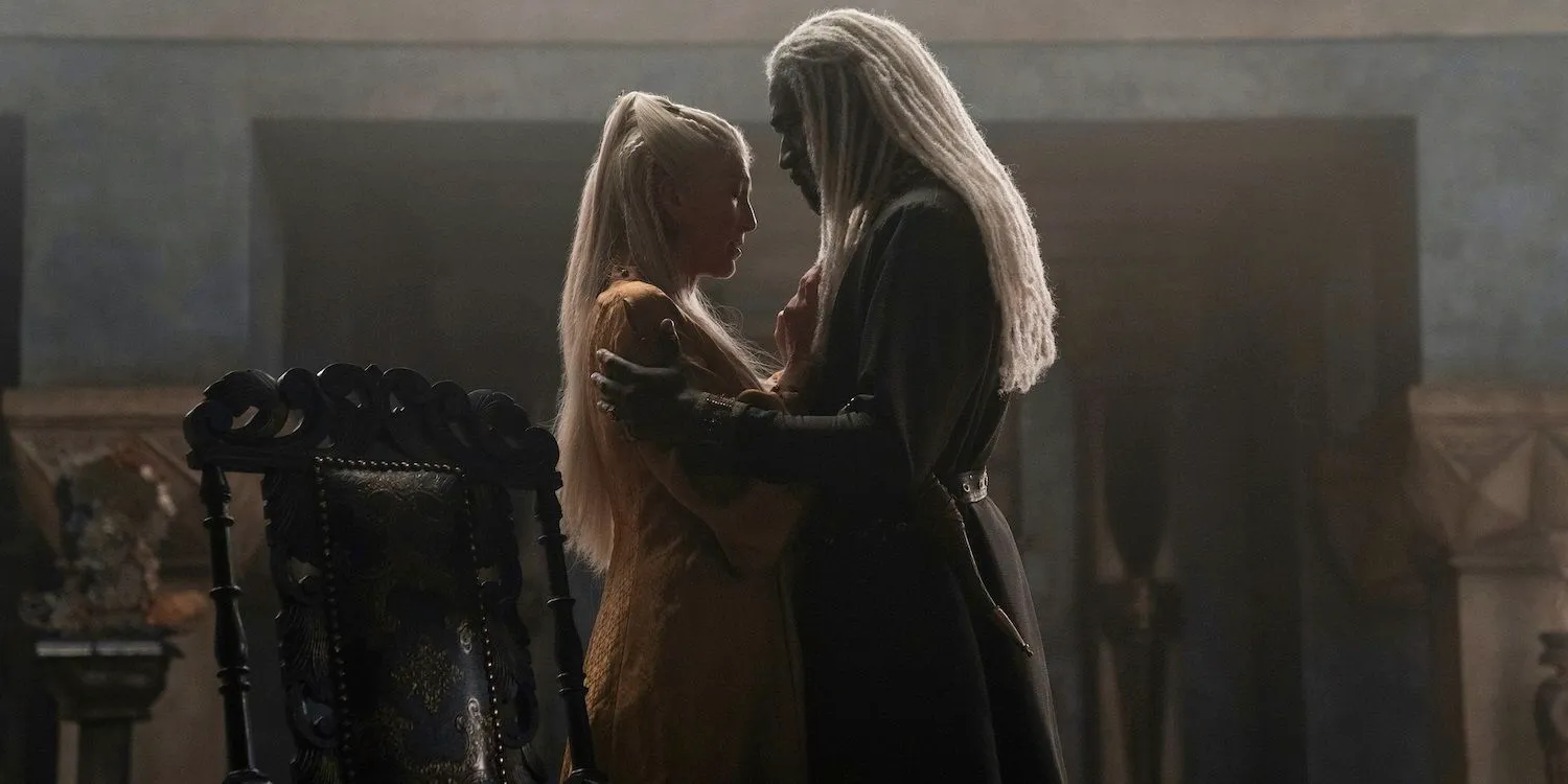 Corlys embraces Rhaenys in House of the Dragon Image