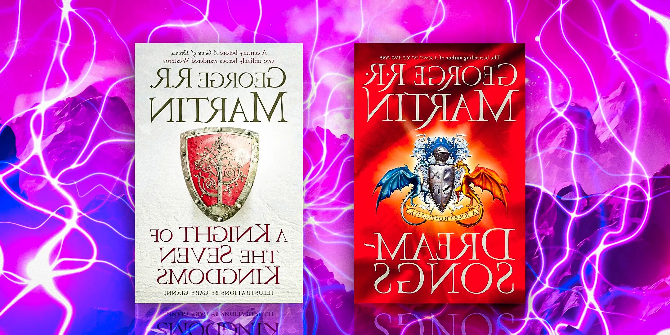 Covers of George R.R. Martin's Dreamsongs and A Knight of the Seven Kingdoms Image