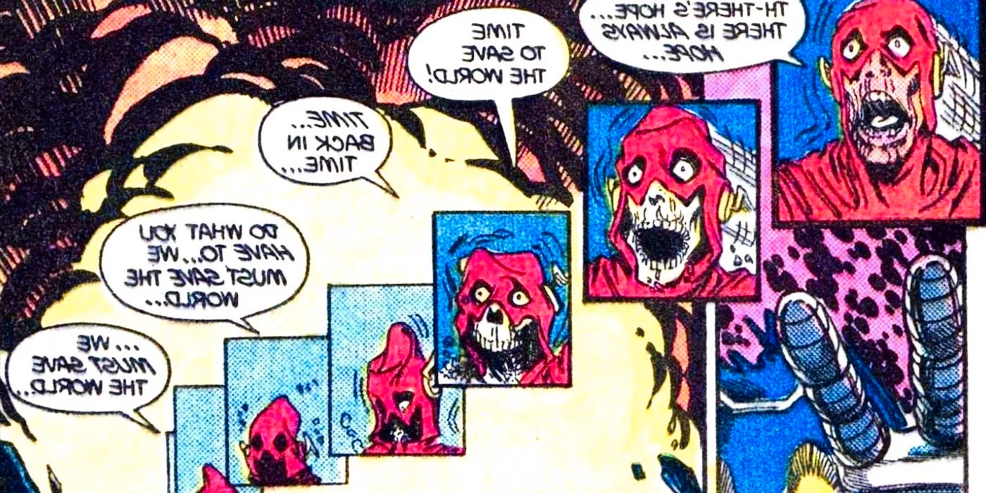 Crisis on Infinite Earths, Barry Allen runs himself to death to save the DC Universe Image