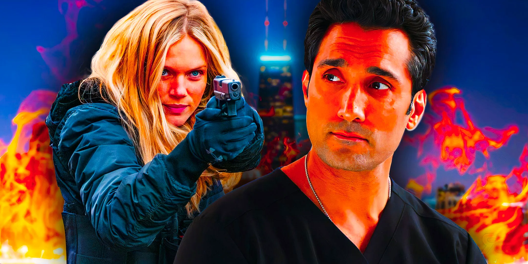 Crockett Marcel in Chicago Med and Hailey Upton in Chicago PD. Image