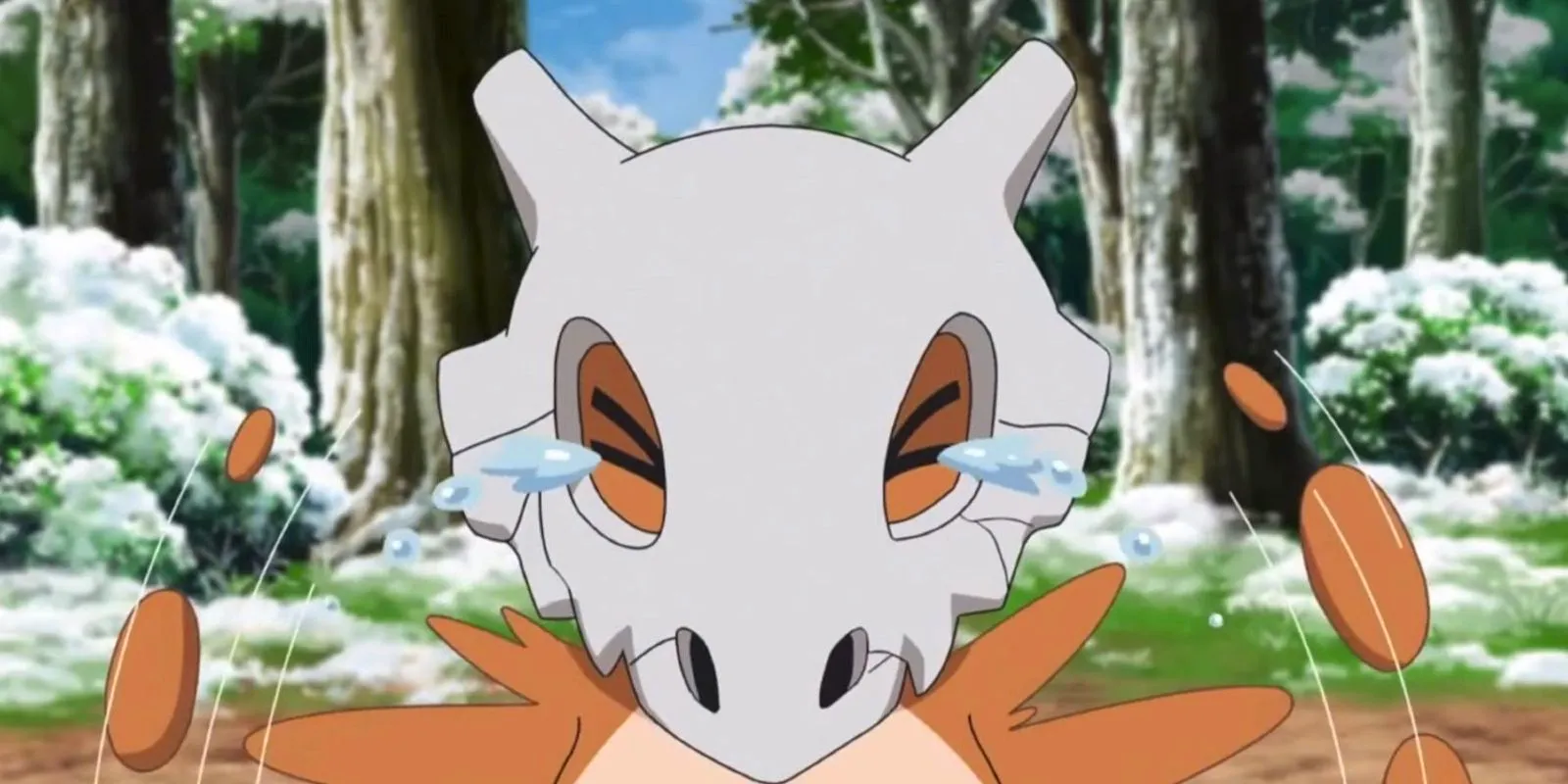 Cubone The Lonely Pokemon crying in the forest Image