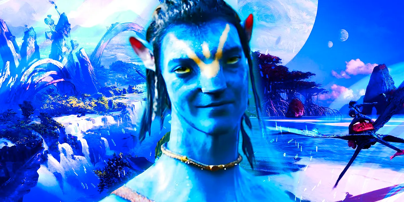 Custom Image of Avatar's Jake Sully against a backdrop of Pandora Image