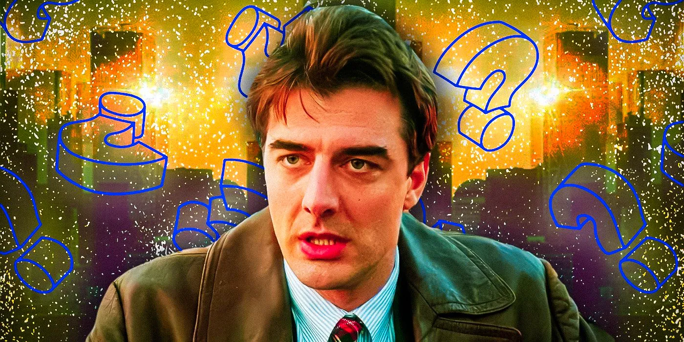 Custom image of Chris Noth as Mike Logan with question marks behind him Image