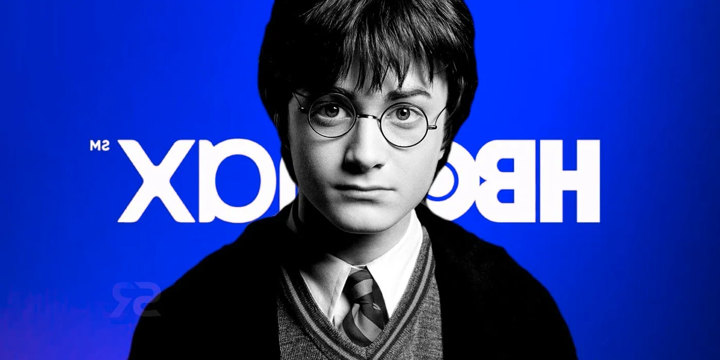 Custom image of Daniel Radcliffe as Harry Potter in front of an HBO Max logo Image