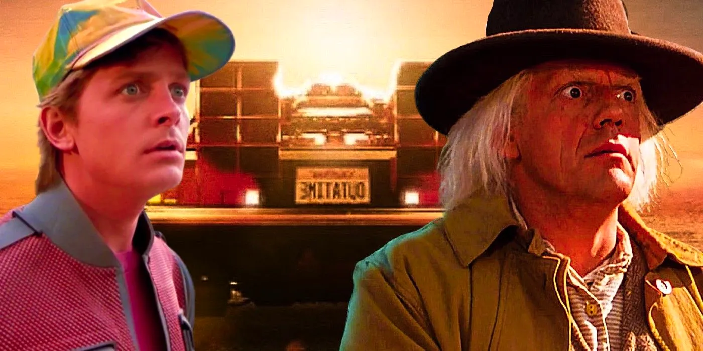 Custom image of Doc Brown and Marty McFly in the Back to the Future trilogy Image