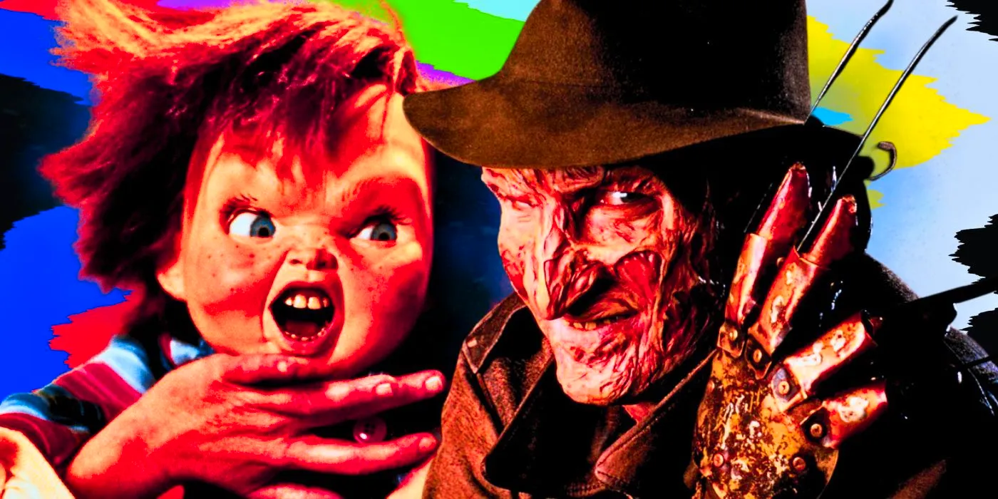 Custom image of Freddy Krueger from A Nightmare on Elm Street and Chucky from Child's Play. Image