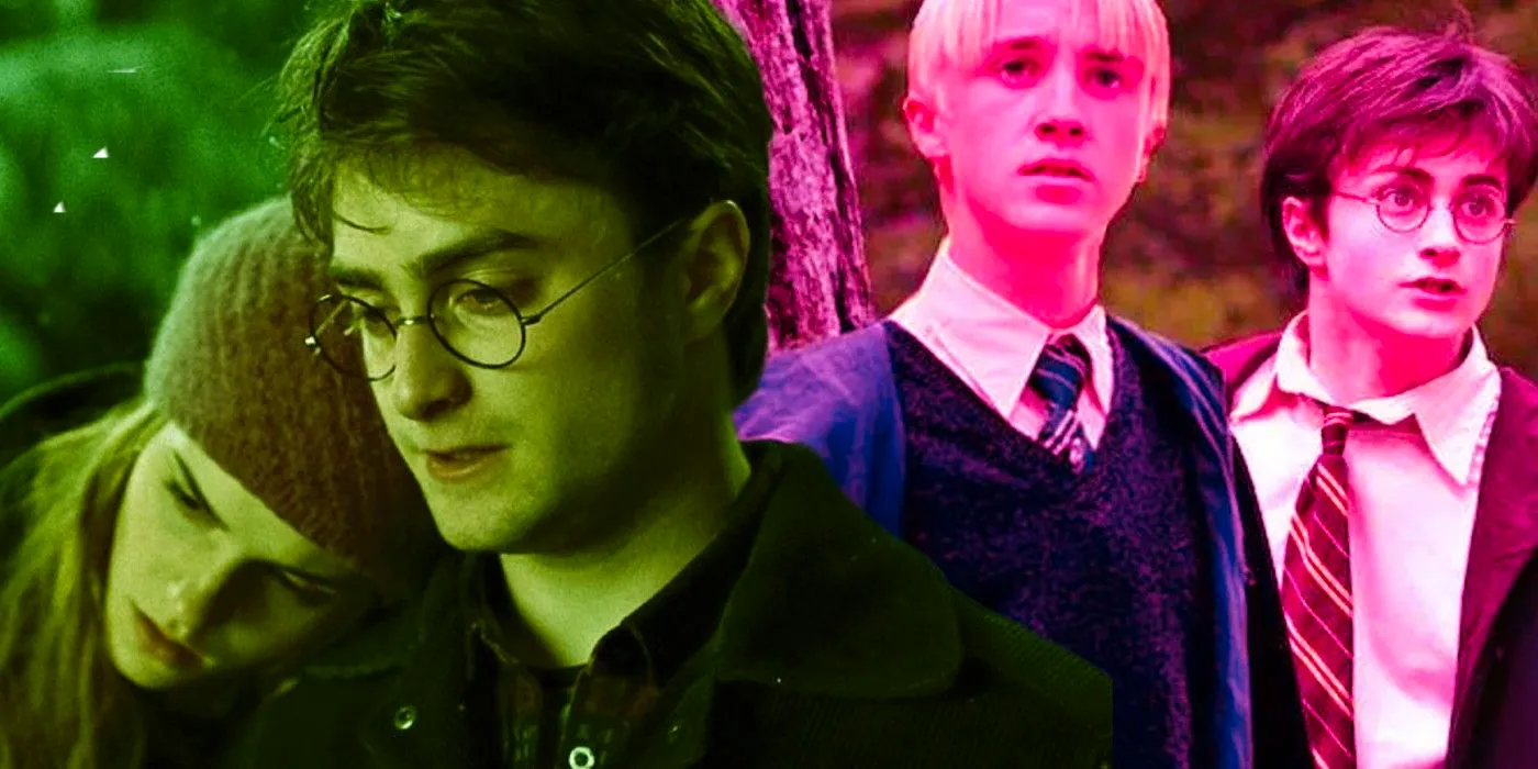 Custom image of Harry and Draco and Harry and Hermione Image