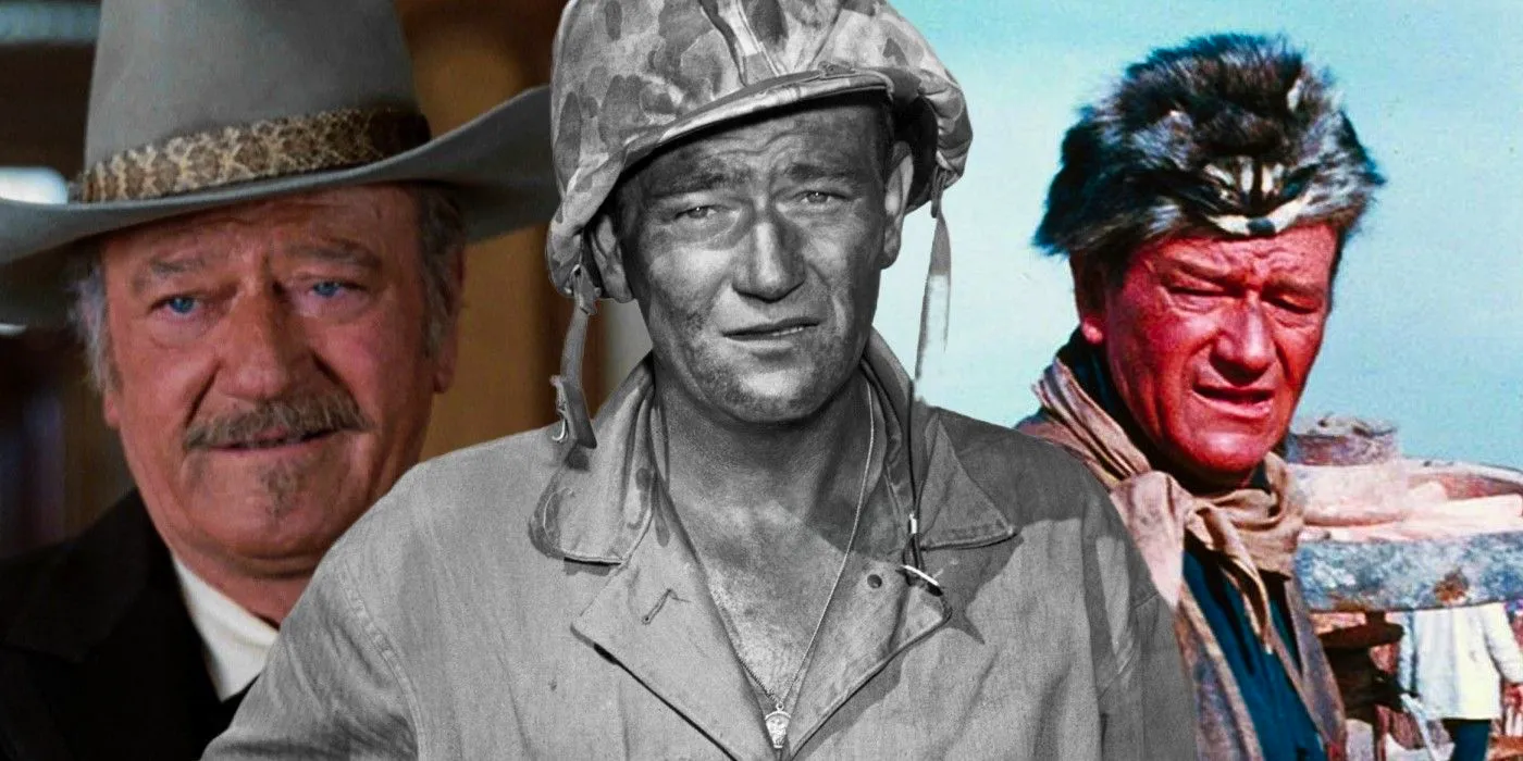 Custom image of John Wayne in The Alamo, Sands of Iwo Jima and The Shootist Image