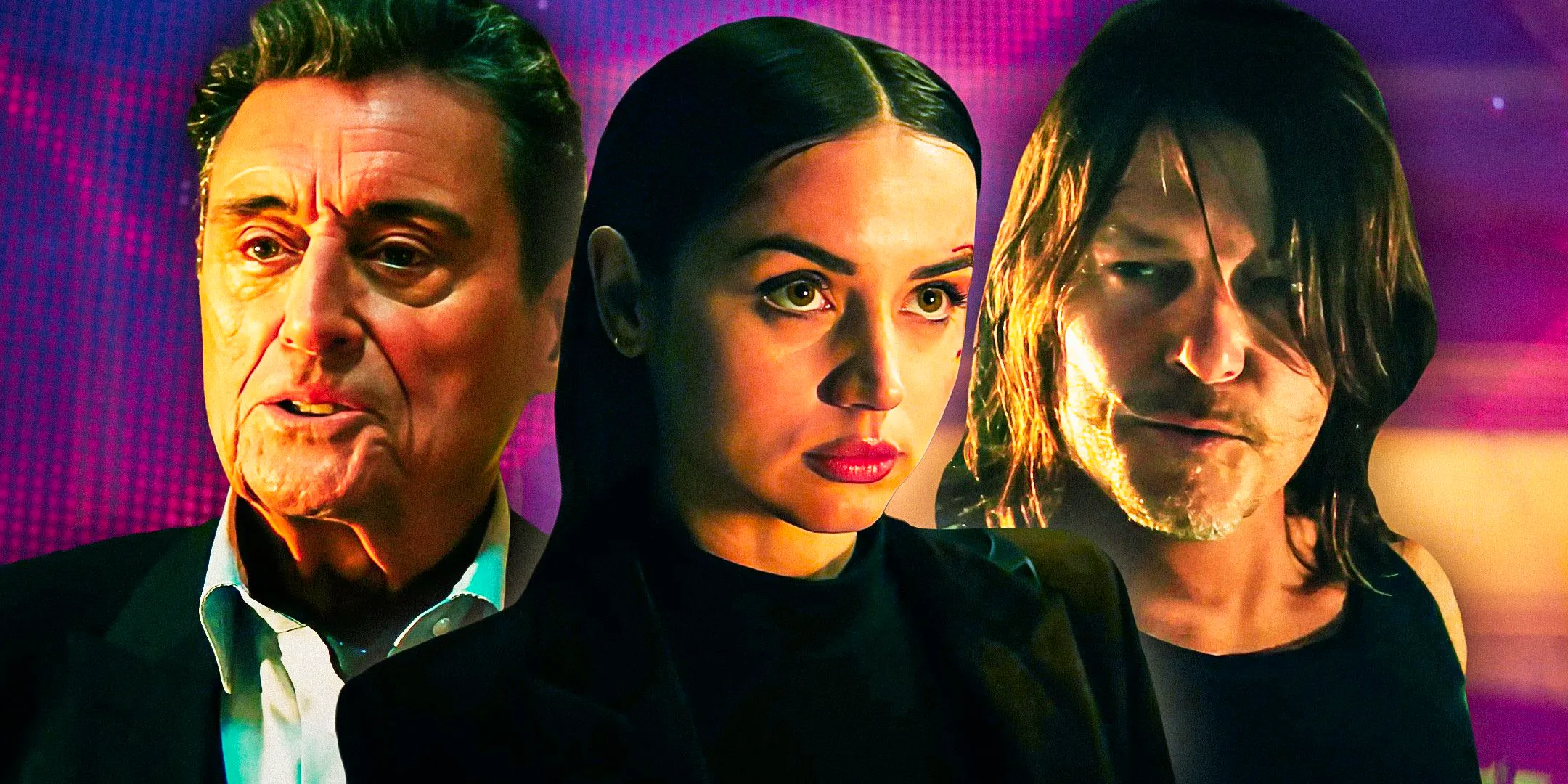 Custom image of Norman Reedus, Ana de Armas, and Ian McShane in Ballerina Image