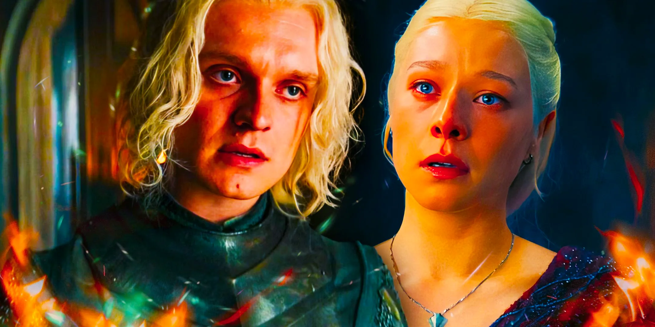 Custom image of Rhaenyra and Aegon II in House of the Dragon Image