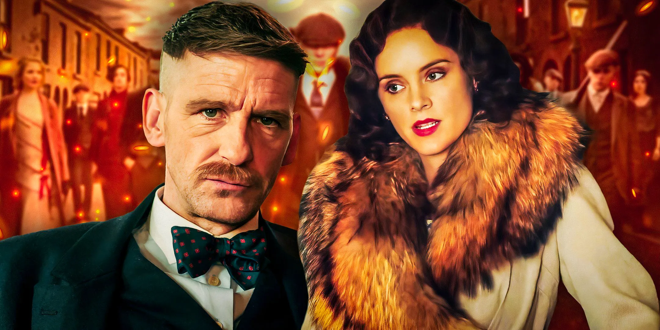 Custom Image of Sophie Rundle as Ada Thorne Paul Anderson as Arthur Shelby in Peaky Blinders Image