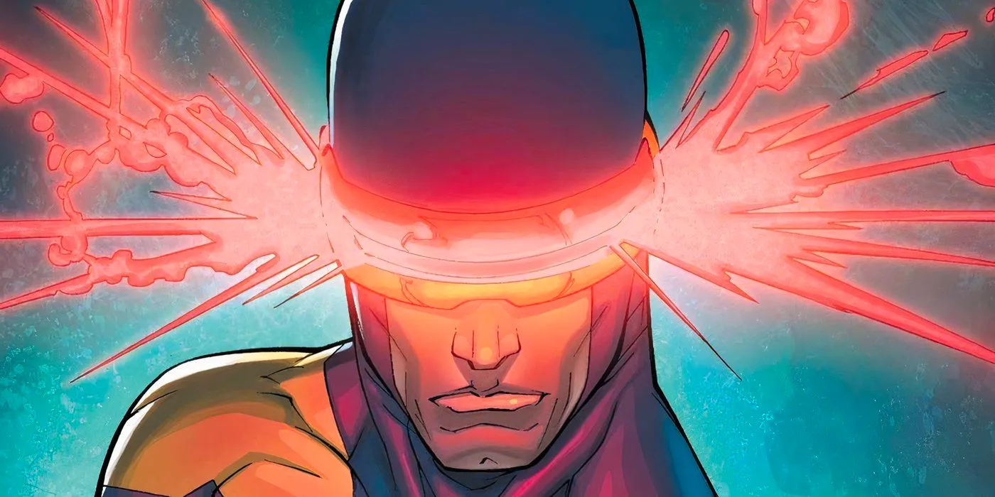 Cyclops' visor surging with power. Image