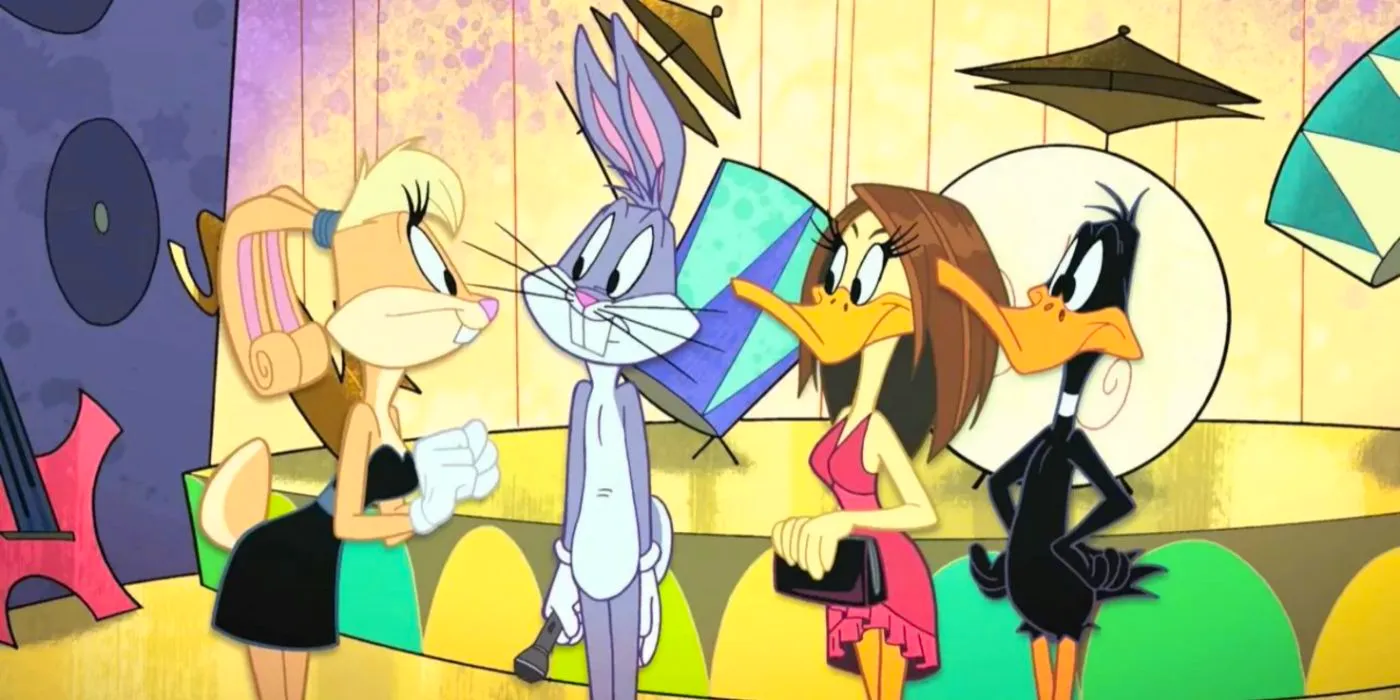 Daffy Duck, Tina Russo, Bugs Bunny, and Lola Bunny in The Looney Tunes Show. Image