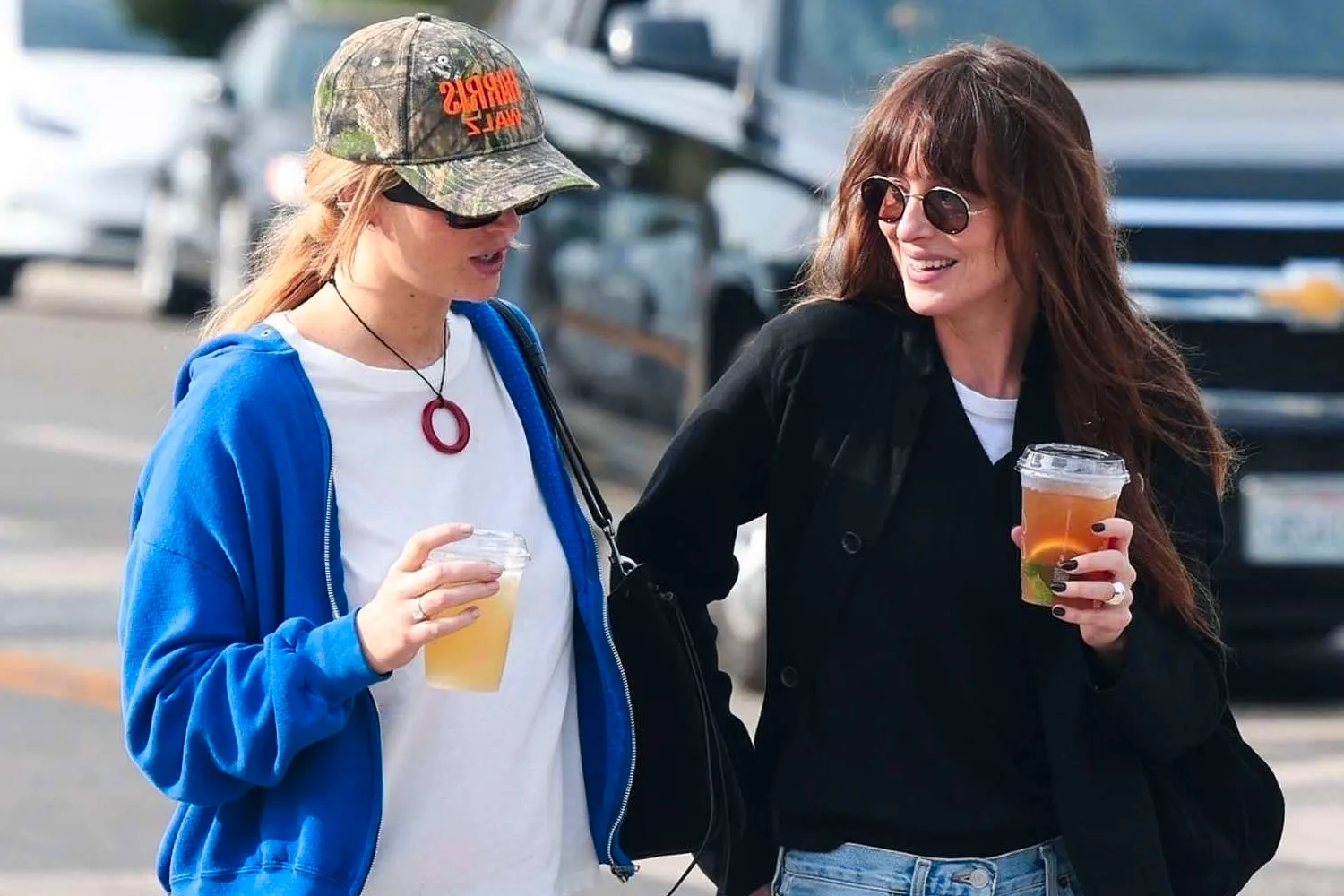 Dakota Johnson, Pregnant Jennifer Lawrence Step Out Together in L.A. Image