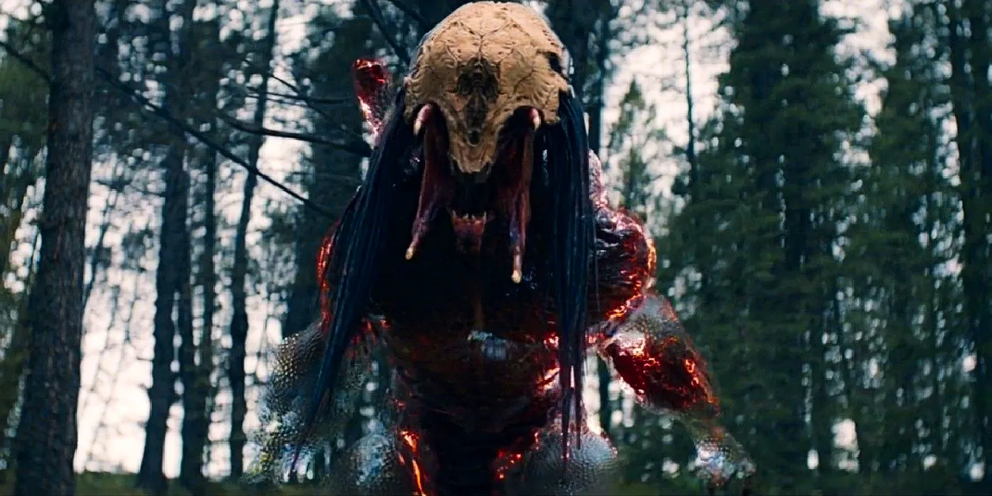 Dane DiLiegro as the predator Yautja warrior in Prey. Image