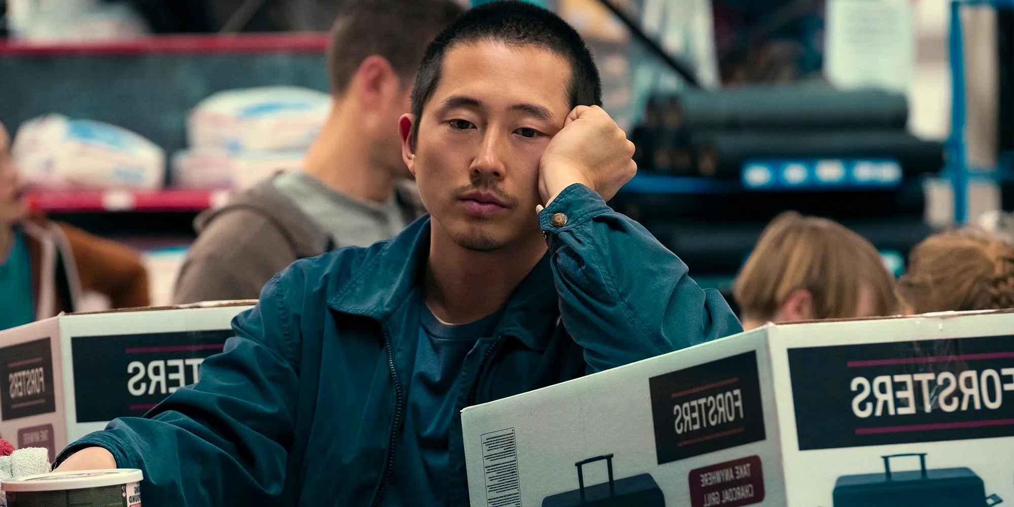 Danny (Steven Yeun) looks depressed in Beef Image