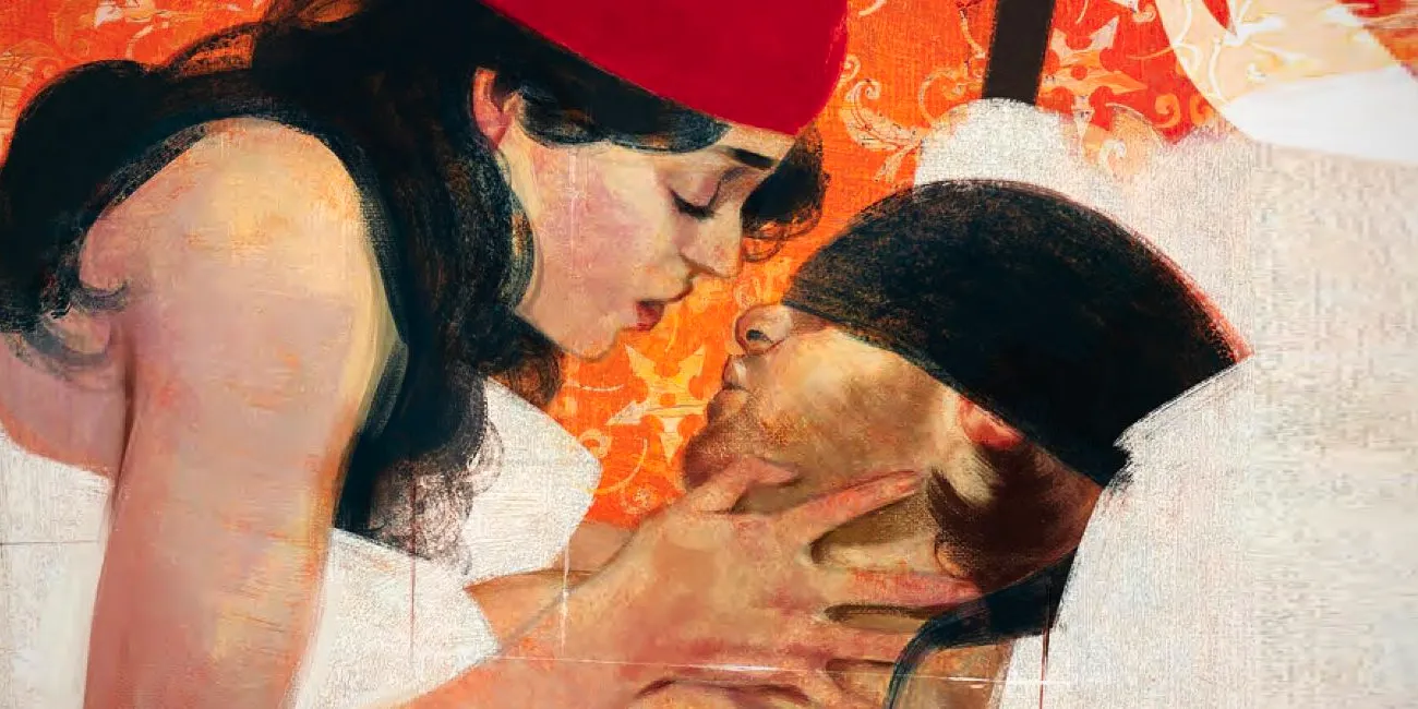 Daredevil Comic Elektra Kiss Image