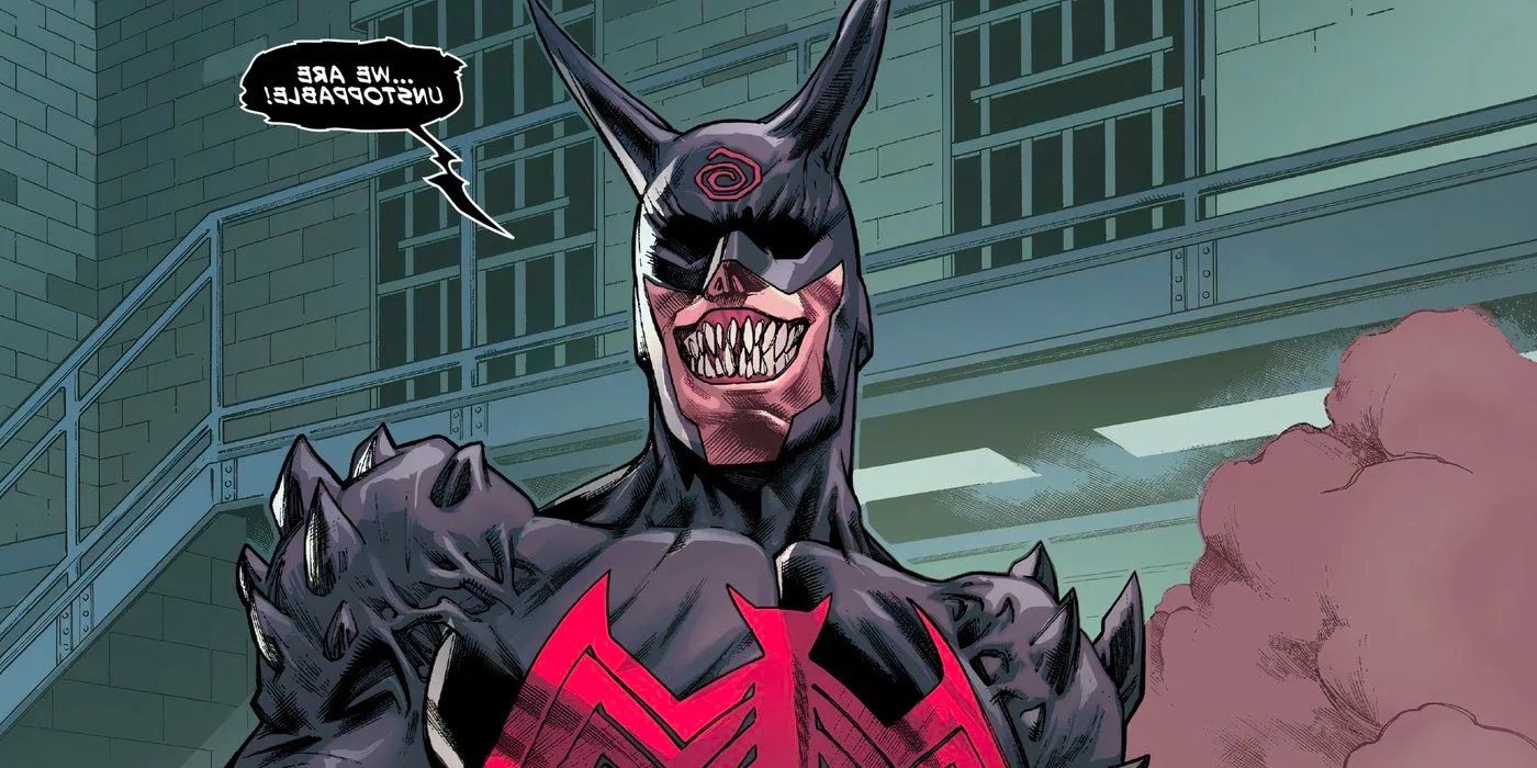 Daredevil possessed by a symbiote during the King in Black.  Image