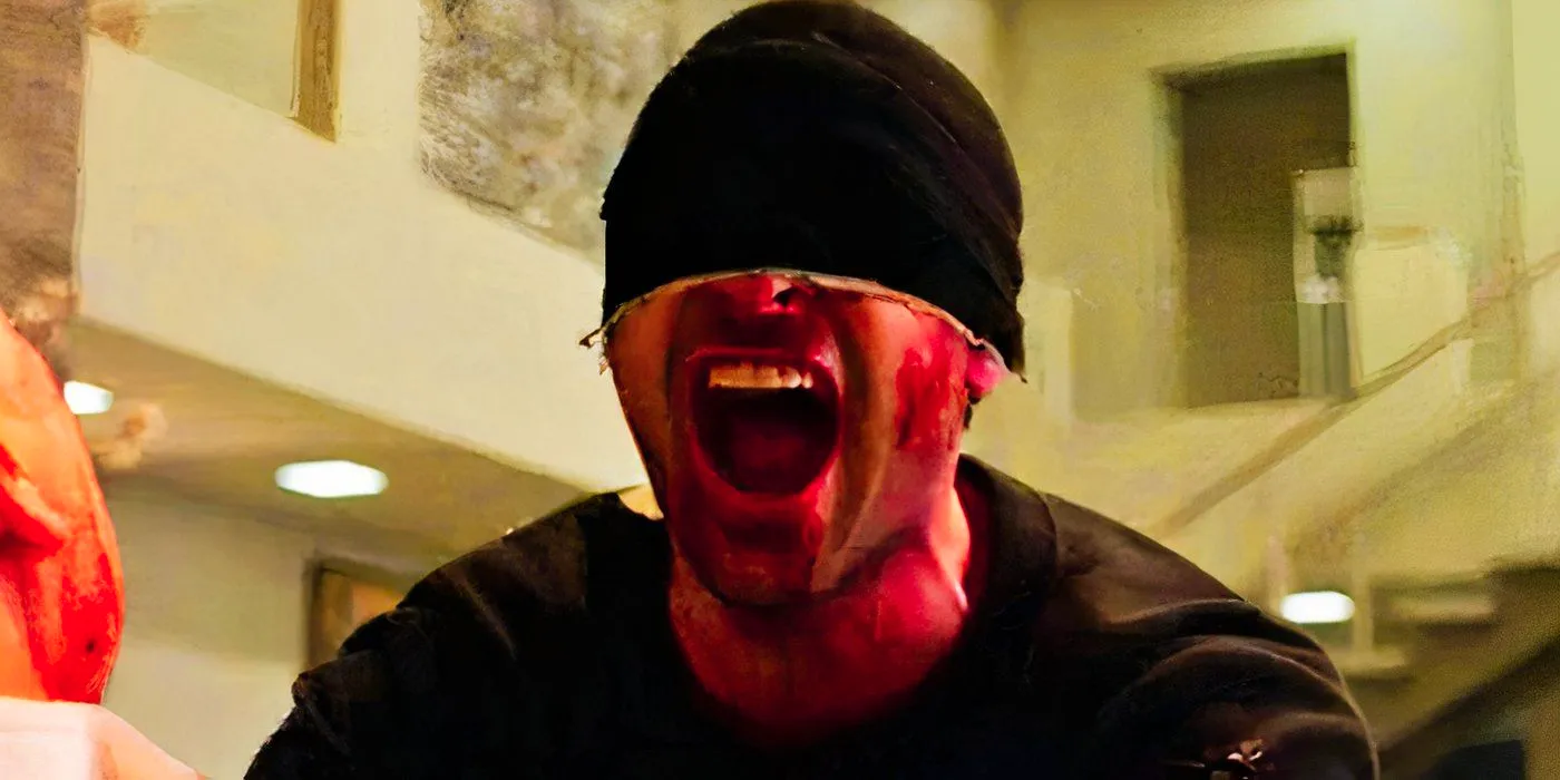 Daredevil screaming at Kingpin in Daredevil season 3 Image